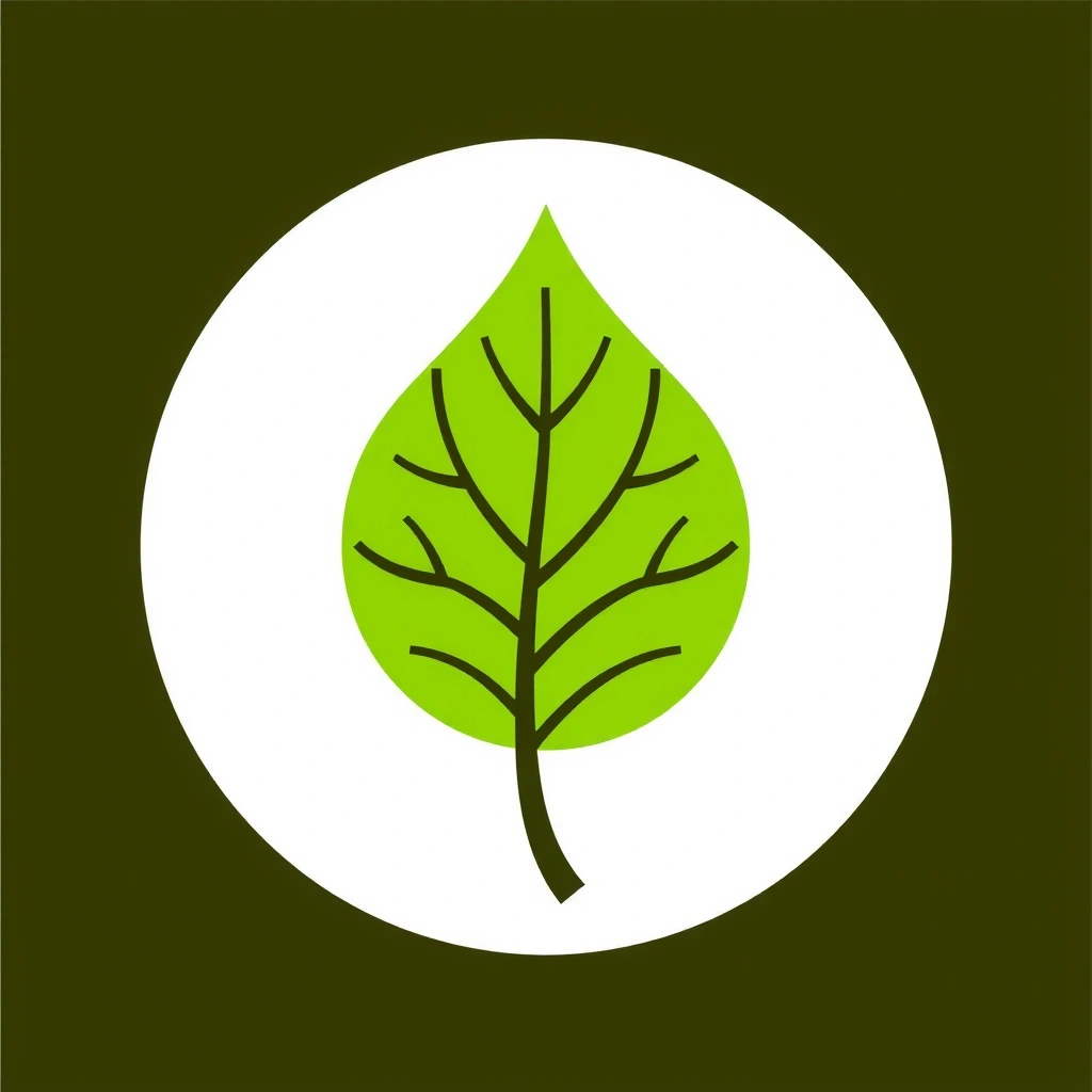 Icono de una hoja verde simbolizando ingredientes naturales